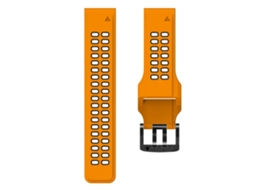 Pulseira de Silicone à Prova D'água para Garmin Fenix 5/6/7/8, 22 mm, Laranja SIURN