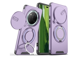 Capa PANOONA para Honor 400 Lite com Lente Deslizante Proteção Extra para Câmera e Anticair Roxo