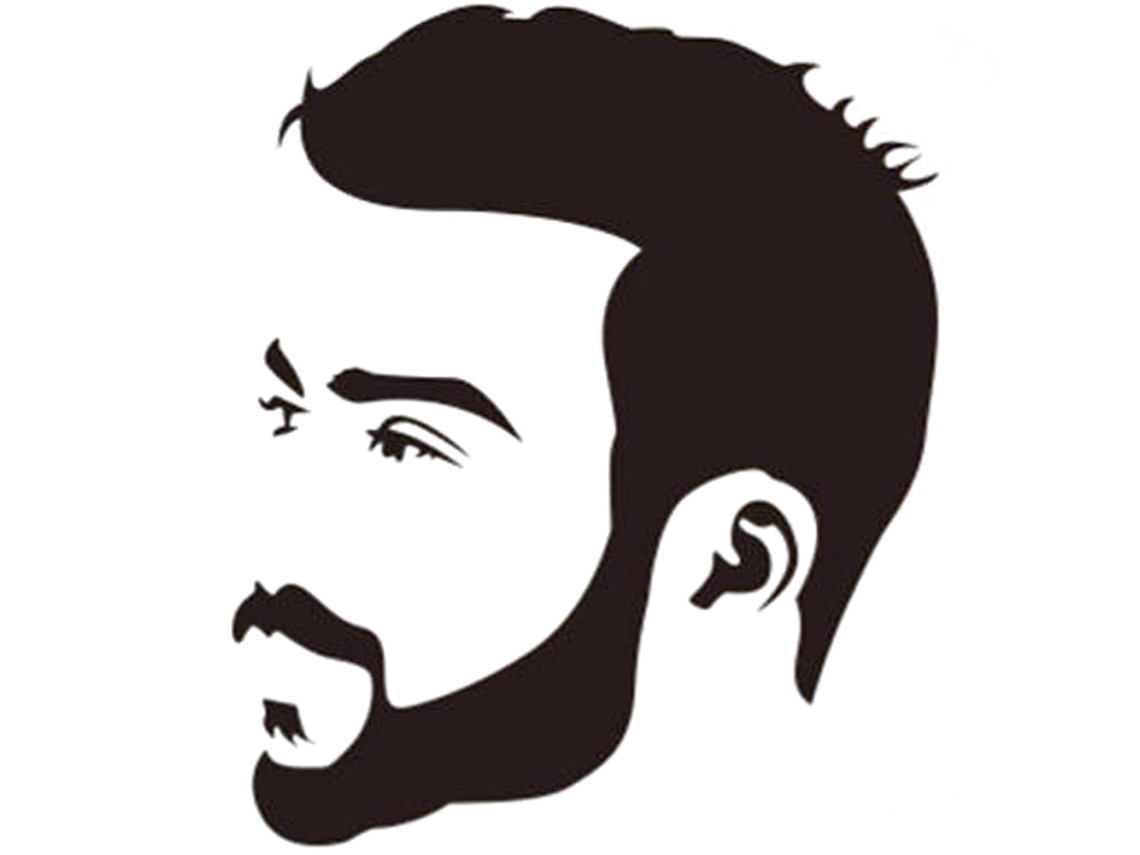 Adesivo Decorativo Parede Retrato Homem Vinil Removível Quarto Sala de Estar 56x67cm | S/MARCA
