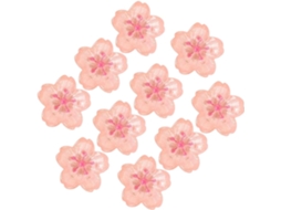 Tachinhas De Resina Rosa E Metal Com Desenho Flor Cerejeira Para Murais, Pacote Com 10 Unidades, Ideais Para Escritório