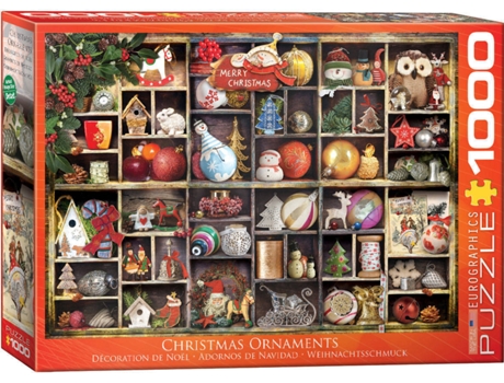 Puzzle 2D  Christmas Ornaments 1000 pcs (1000 peças)
