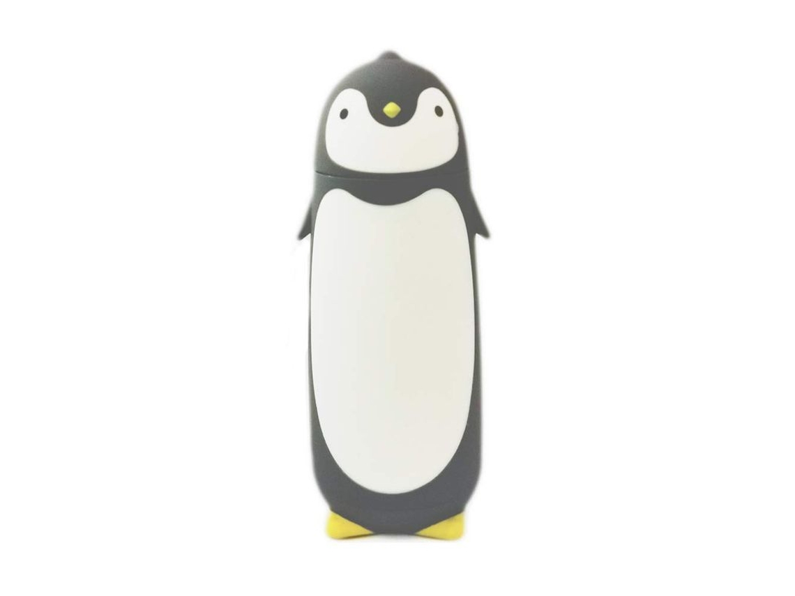 2026 botella Térmica de Acero Inoxidable Con Pingüino Lindo 280ml para Niños, Regalo (gris)