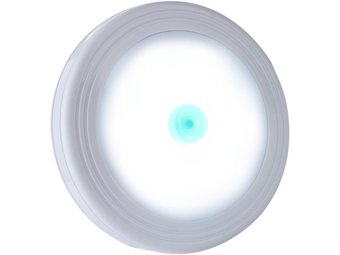 Luminária Noturna Portátil Baluue Com Led Branco, Interruptor De