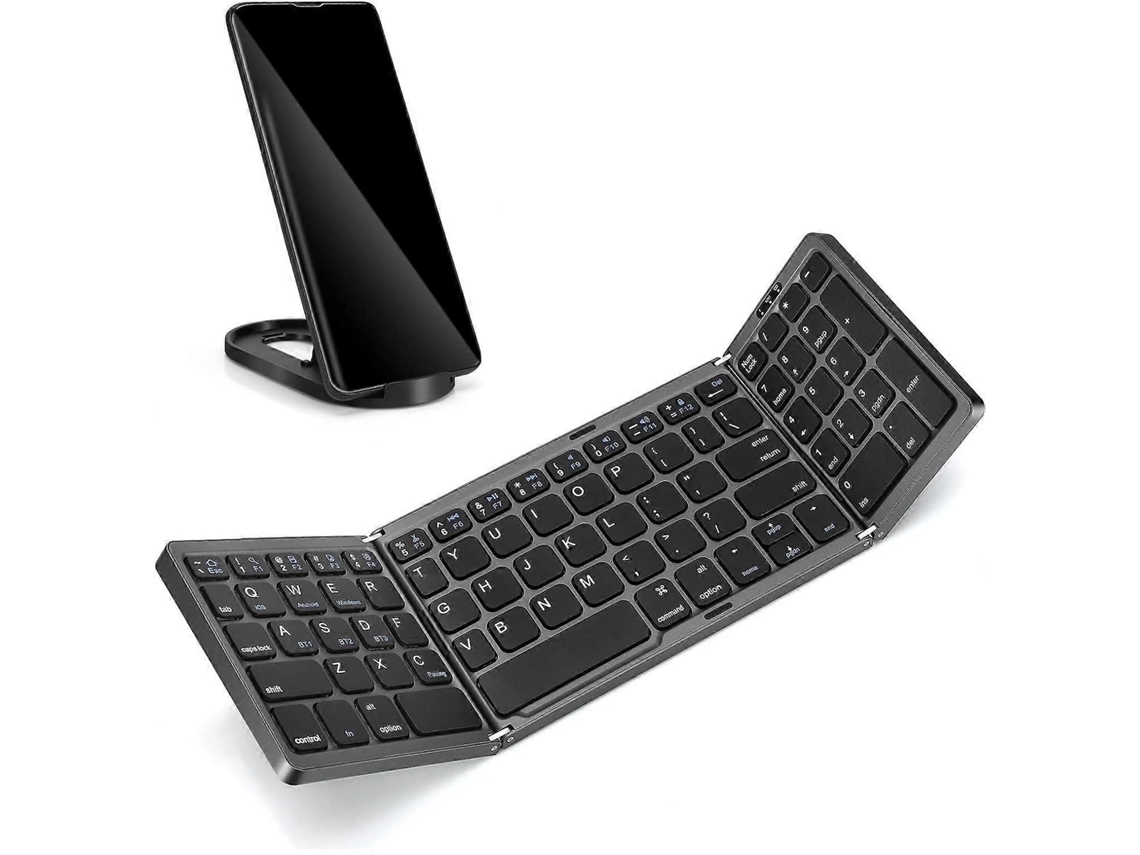 Teclado Dobrável Mini Sem Fio Bluetooth compatível com Laptop, Tablet e Celular com Touchpad TAISHENGDA