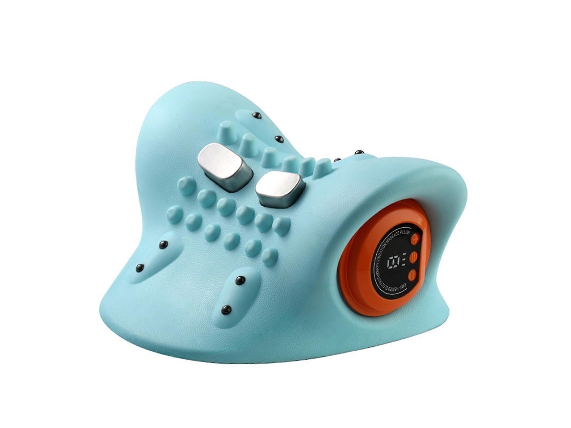 Lurelia Almofada Massageadora Cervical Shiatsu Sem Fio Para Ombros E Costas Azul Acabamento Macio