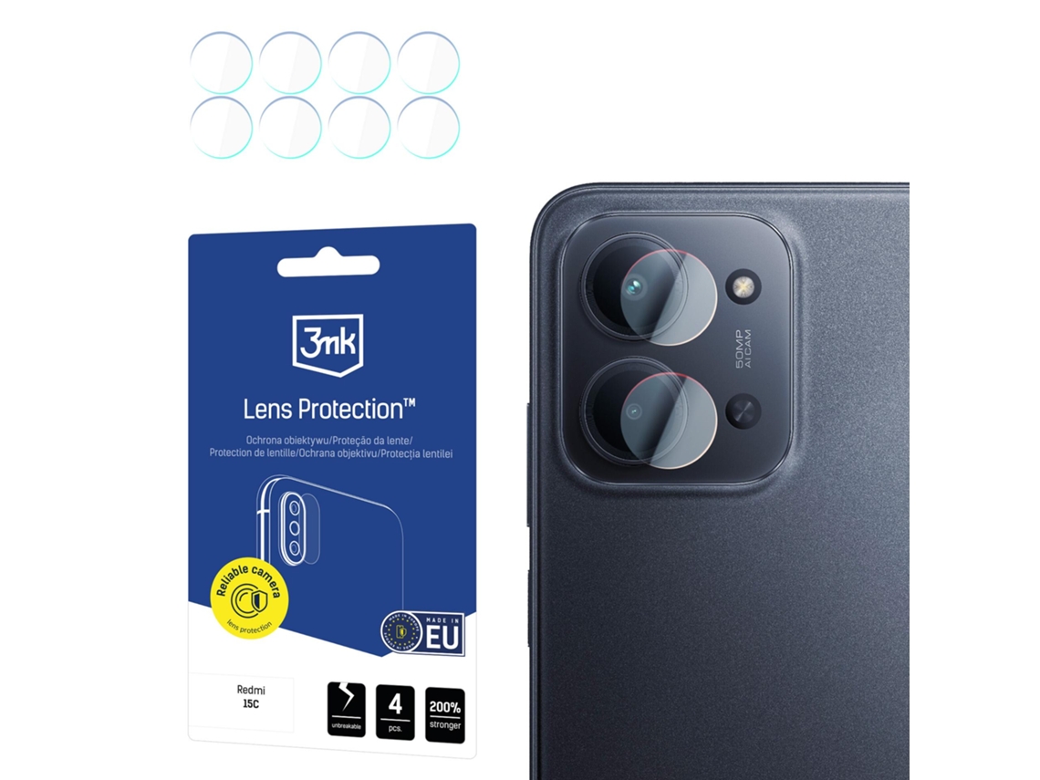 Protetor De Lente 3mk Para Redmi 15c 4g 5g, Proteção De Câmera De 173 Mm Com Fácil Instalação.