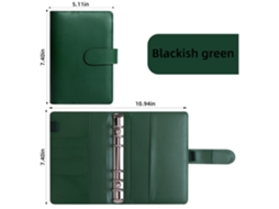 A6 Refillable Pu Leather Notebook With Zipper Pouch, Cash Budget Organizer, Household Finance Ledger, Savings Journal