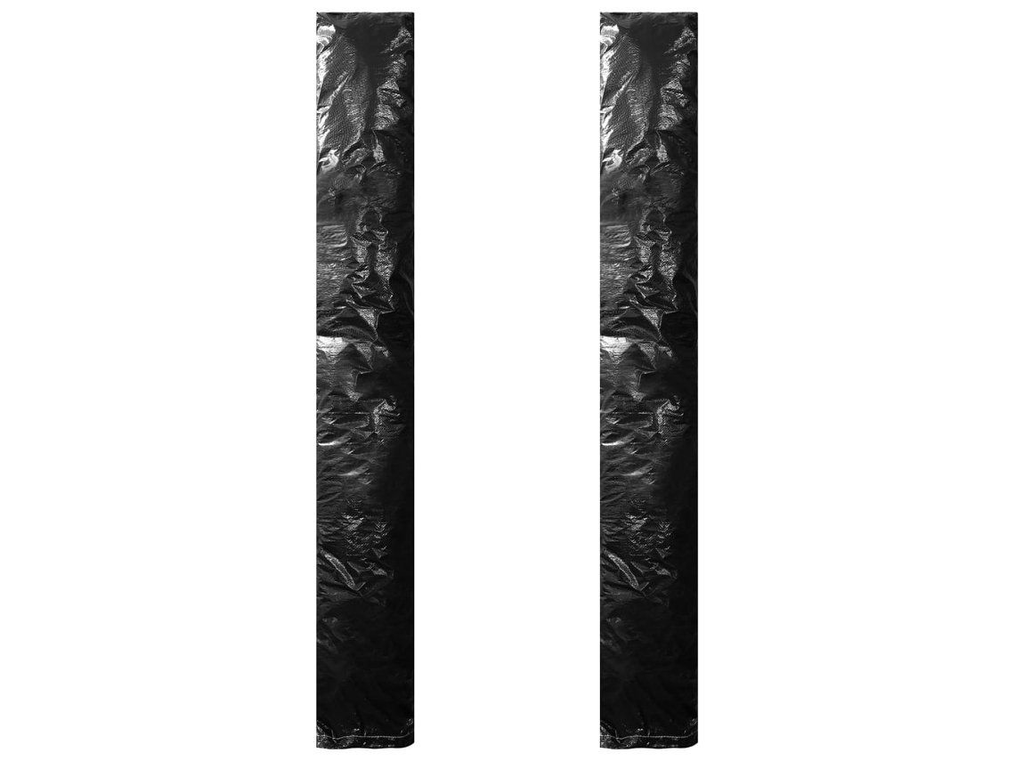 Vidaxl Capas Para Guarda-sol 2 Pcs Com Fecho De Correr Pe 250 Cm
