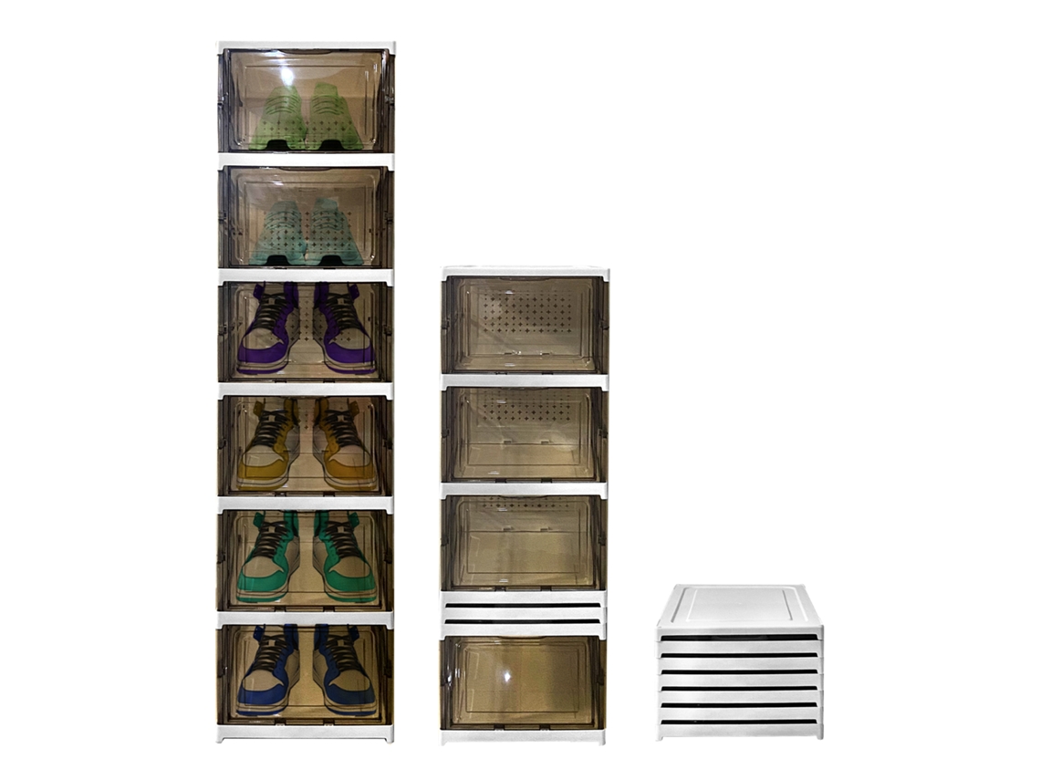 Sapateira Dobrável 6 Níveis 105x25,5x34,5 Nyana Home | Caixa De Sapatos | Organizador De Calçados