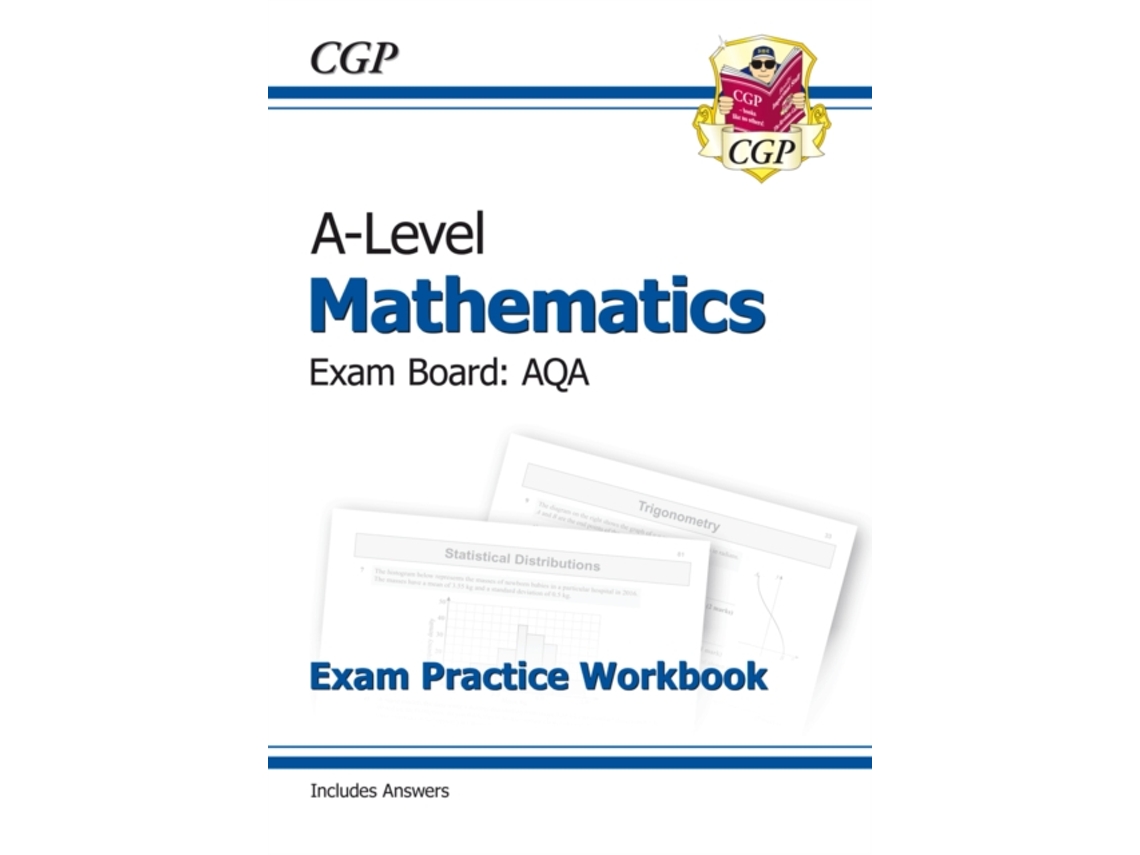 Livro New A-Level Maths AQA Exam Practice Workbook de Cgp Books (Inglês)