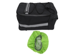 Bolsa Mali para rack traseiro de bicicleta, impermeável, reflexiva, 15l, com capa antichuva