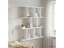 Vidaxl Prateleira De Parede Branco 80 X 20 X 96 Cm