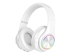 Fones De Ouvido Sem Fio Bluetooth, Fones De Ouvido Dobráveis ​​coloridos Led Light Comfort Over-ear, Microfone Embutido, Fm, Slot Para Cartão Sd,