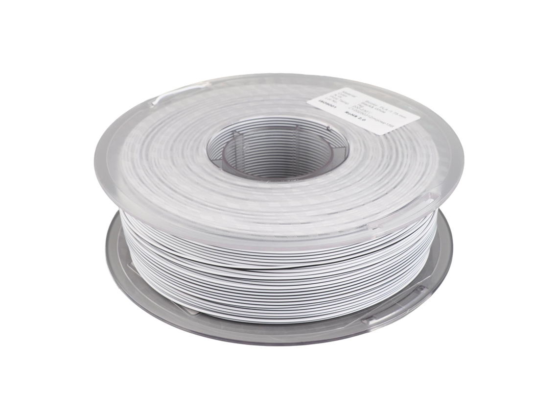 Hilo Pla Bicolor Negro E Branco Suave Sedoso Brilhante Para Impressora 3d