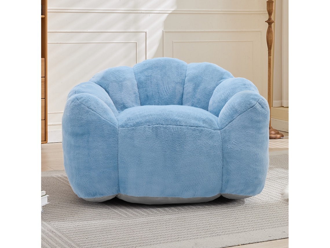 Sofa Compacto Acabamento Na Cor Azul Uso Em Sala De Estar E Quarto Se Adapta Perfeitamente A Qualquer Espaco