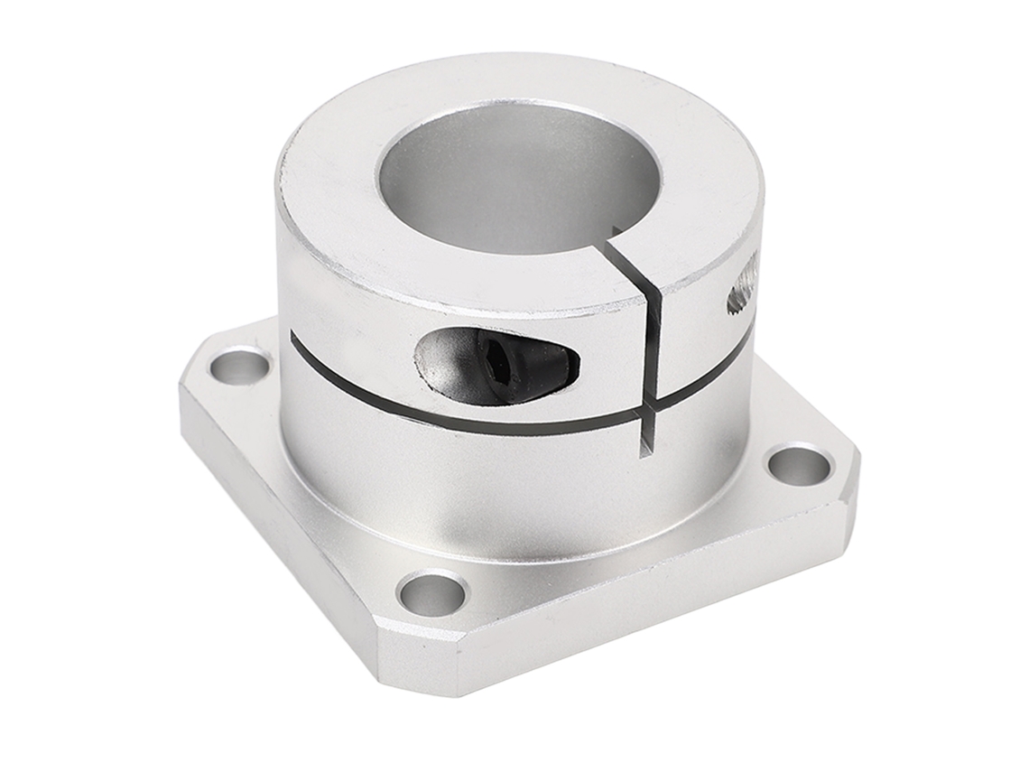 Cojinete De Deslizamiento Lineal Com Bloco E Suporte De Eixo, Montagem De Flange Quadrada D40 Compacta