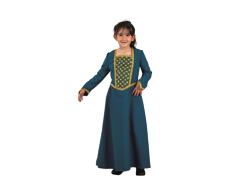 Fato de senhora da corte azul elegante para menina