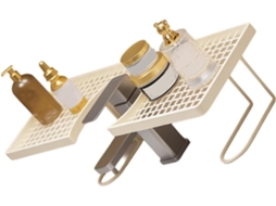 Organizador De Penteadeira Prático E Compacto Com Revestimento, Perfeito Para Apartamento, Casa, Banheiro, Cozinha E