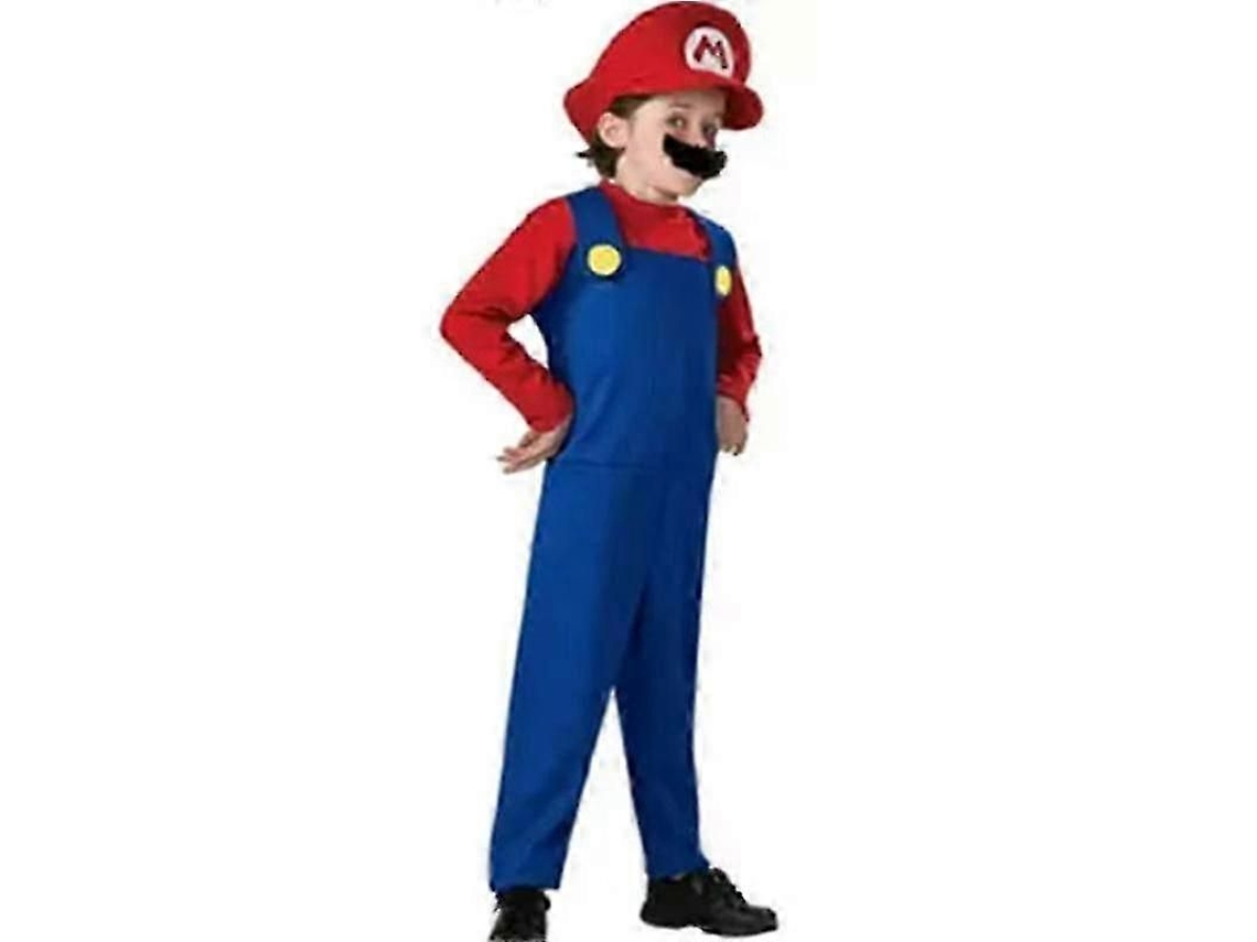 2026 traje de Cosplay Super Mario Luigi de Alta Qualidade para Adultos e Crianças