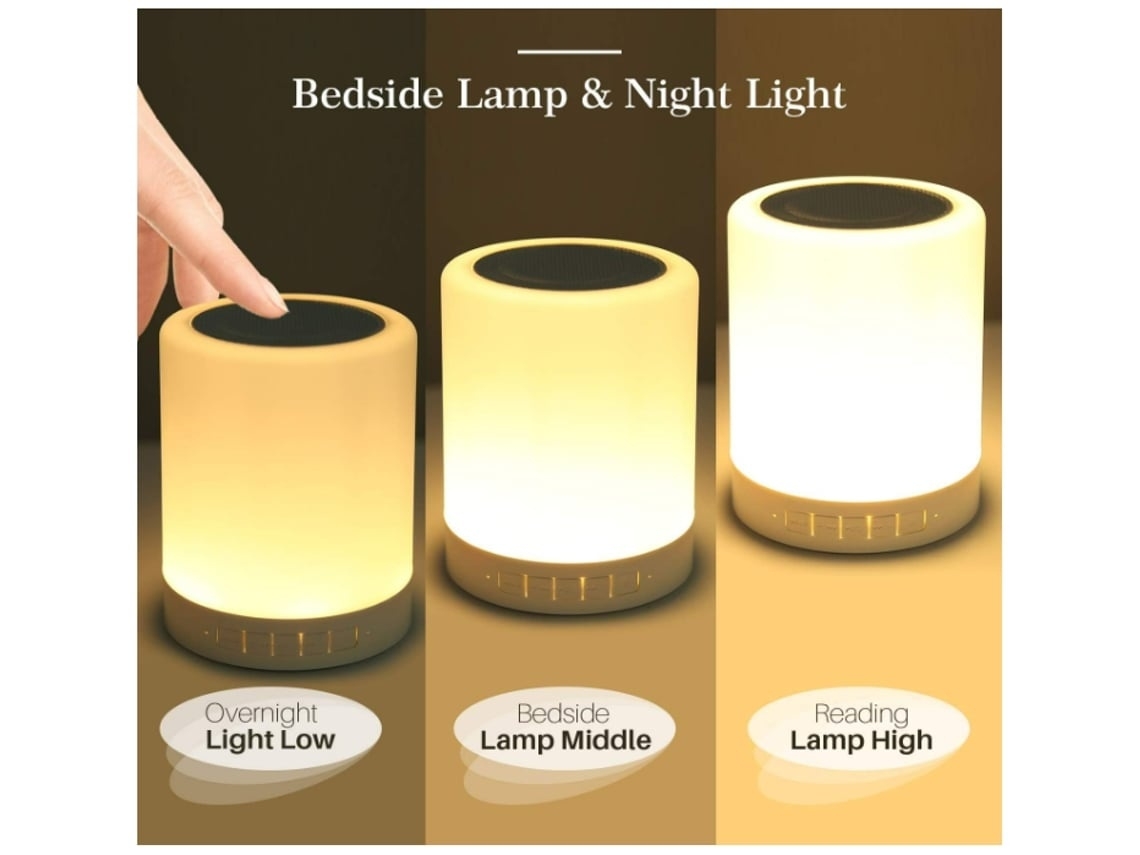Lurelia Candeeiro Led Recarregável Com Bluetooth E Modos Rgb