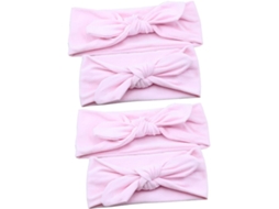 Conjunto De 2 Faixas De Cabelo Elásticas Para Meninas Com Um Adorável Laço - Acessório De Cabelo Para Mamães Em Ocasiões Especiais.