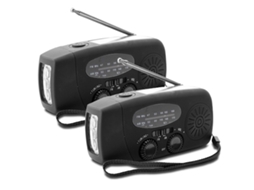 Rádio de Emergência AQUAFORGE com Células Solares, Lanterna e Bateria Externa 2000mAh