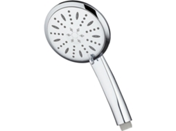 Kibath Maneral Round Shower Handle Veg Acabamento Cromado Brilhante Em Abs