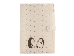 Carpeta Expansível De Pp Cor Doce Com Fechamento Cute Pinguins Para Documentos