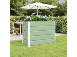 Vidaxl Floreira Verde Pastel 100 X 50 X 77 Cm Aço Galvanizado