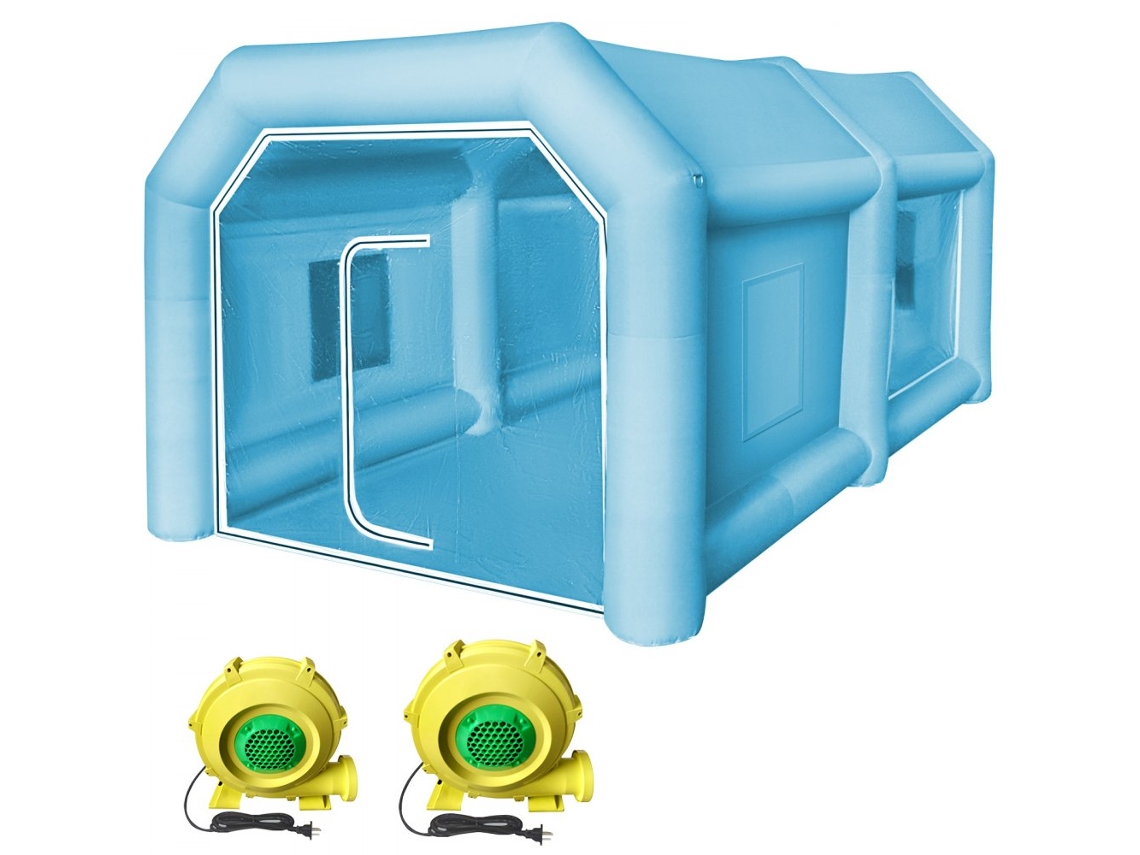 Cabine De Pintura Insuflável 4x2,5x2,2m Com Filtro, Ventilação E Portas Removíveis Tekmaquinas