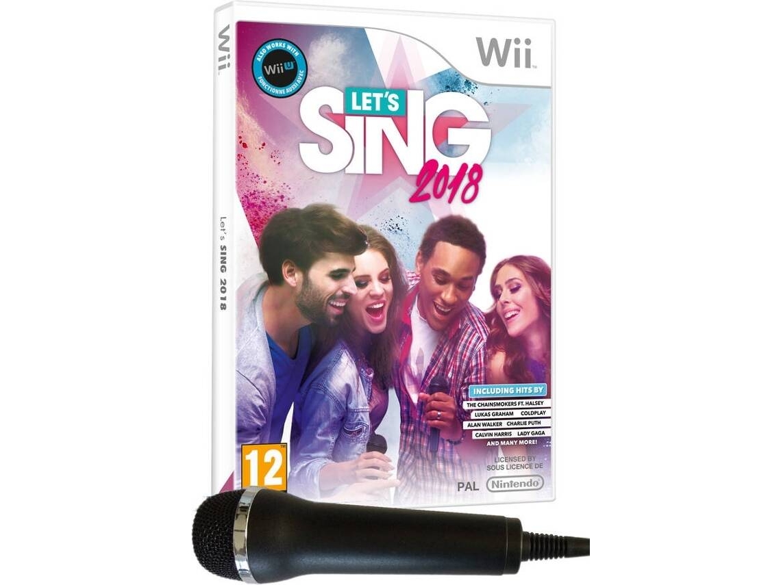 Jogo Nintendo Wii Let's Sing 2018 + 1 Microfone