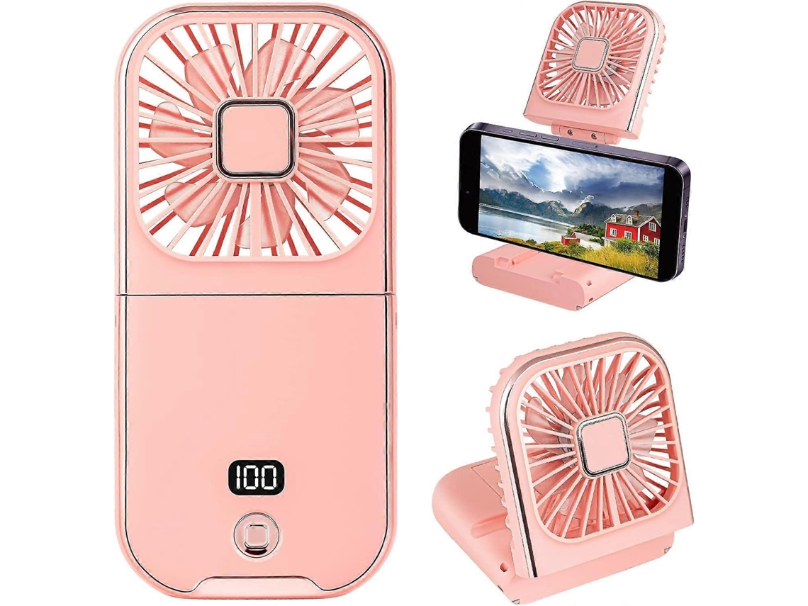 Ventilador de Mão Dobrável, Usb, Recarregável, Ventilador de Pescoço BRILVIBERA