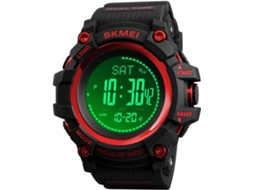 Lurelia Relógio Digital Desportivo, Visor Digital, Led, Cronógrafo, Alarme, Data/calendário, 12/24h, Luminoso, Duplo Fuso/mostrador, Silicone, Preto