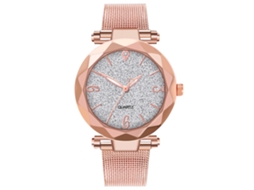 Reloj De Cuarzo Para Hombre Y Mujer Con Correa De Acero Dial Colorido Pareja Casual Gris