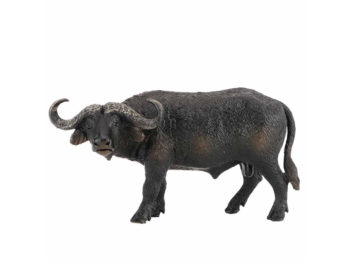 Primerox brinquedo Infantil de Modelo Animal Búfalo Simulado Plástico Ecológico Mini Decoração