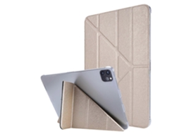 Capa de couro com textura de seda e deformação horizontal Webake para iPad Pro 11 (2020) com suporte triplo