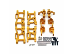 Azulwltoys 1/14 144001 Suporte de Direção Traseiro em Metal para Carro Rc Peças para Banco C MDUG