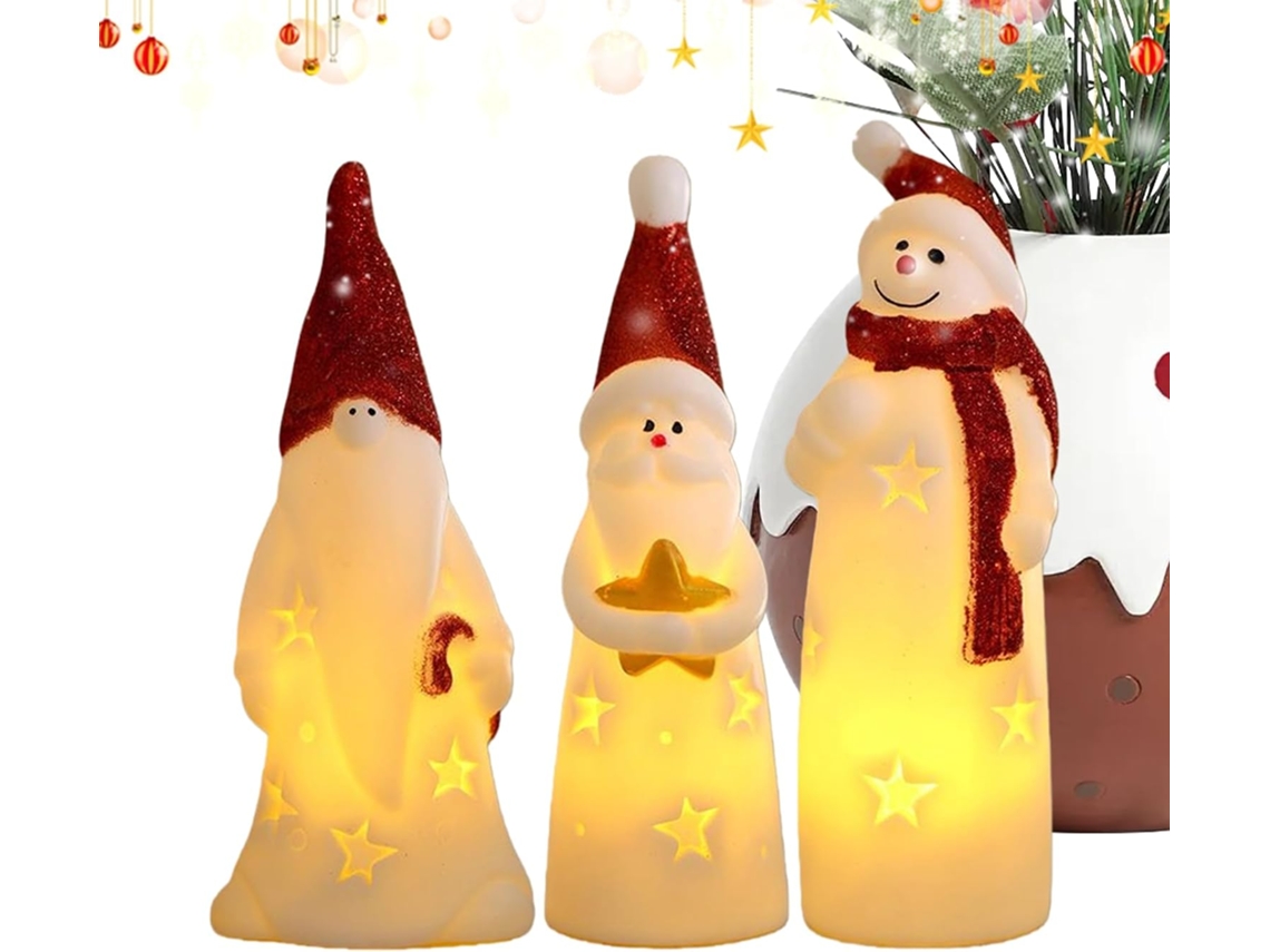 Luminária Noturna De Boneco Neve Para As Festas Inverno.