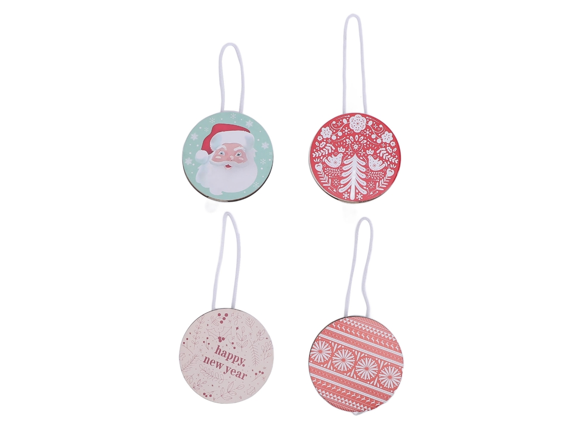 Baok-4 Peças Conjunto De Adornos De Grito Resistente A Quebras Para Decoração Suspensa Festiva