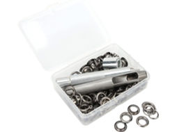 Kit Com 100 Ilhós De Latão E Furador Furos 8 Mm (0,3 Pol.),
