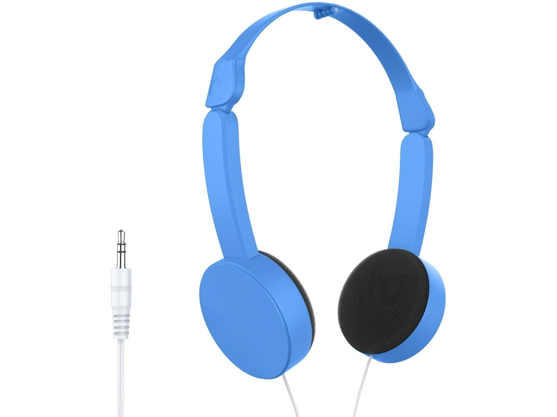 Fones De Ouvido Infantis Supra Auriculares Com Conexão 3, 5mm, Estrutura Dobrável, Leves E Confortáveis, Com Cabo De