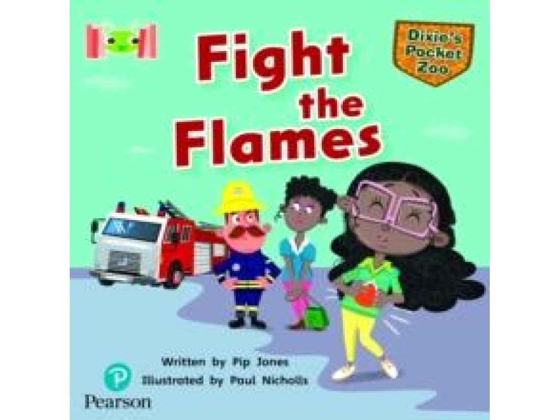 Livro Bug Club Reading Corner Age 5-7 Dixies Pocket Zoo Fight the Flames de Pip Jones (Inglês)