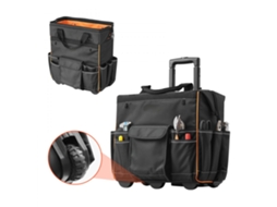 Mochila E Mala De Ferramentas Com Rodas, 25 Bolsos, Capacidade 50kg, Tekmaquinas