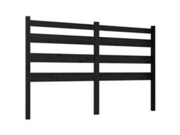 Bed Headboard, Bed Headboards Vidaxl Preto Madeira De Pinho (126 X 100 Cm)