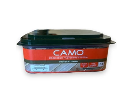 Caixa De Parafusos 250 Unidades Camo Cromado Aço Inox Classe C4 75x4,2 Mm