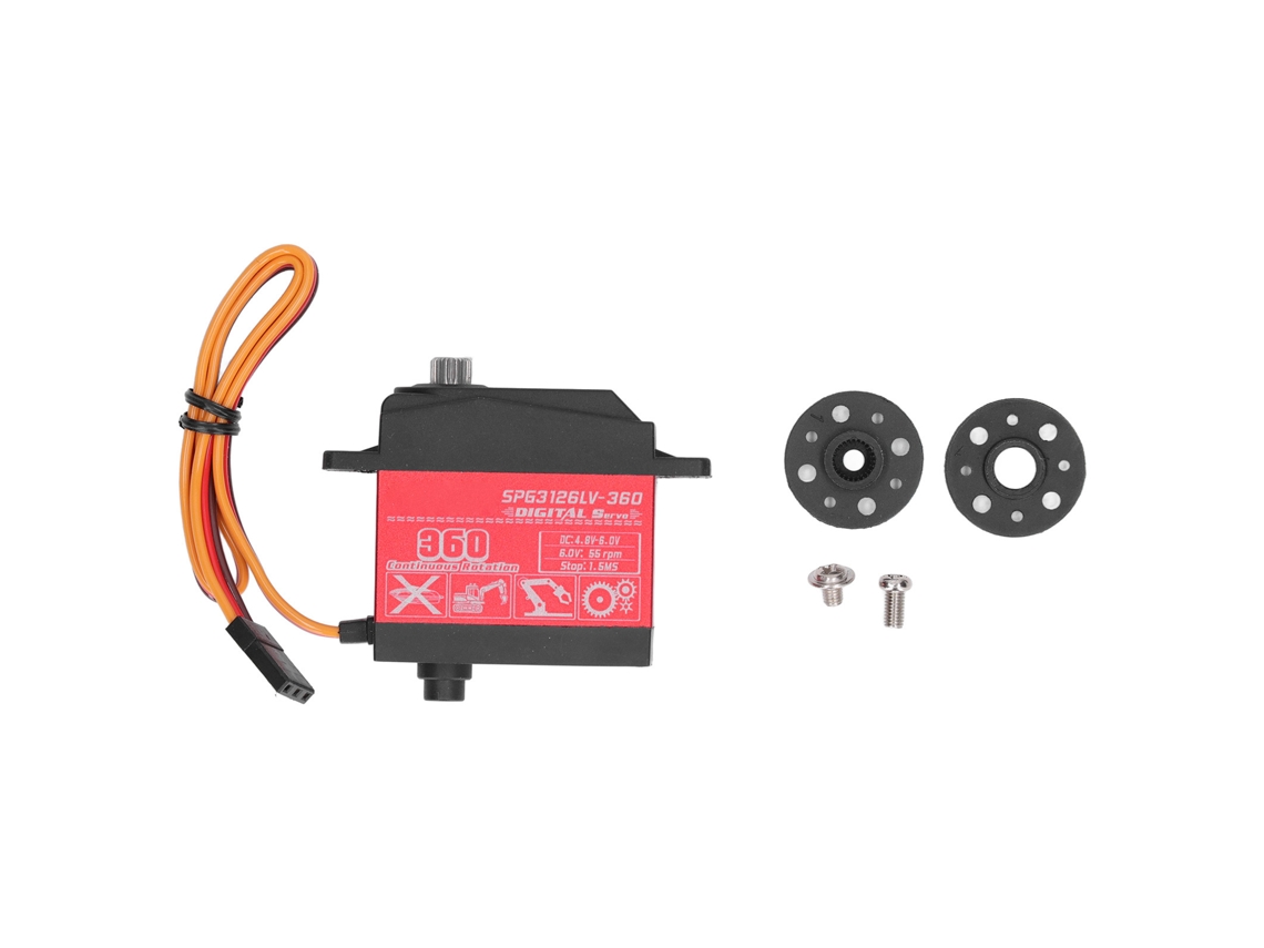 Servo Digital De Alta Torque 26kg Rotacao Continua Eixo Duplo Para Robot Com Braços De Servo