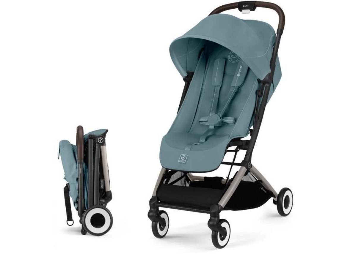Carrinho Ultra Compacto E Confortável Orfeo 4 Rodas Stormy Blue Cybex