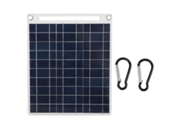 Painel Solar Policristalino Portátil Laxiscreed 11w 18v Com Saída Múltipla Para Carregamento Eficiente