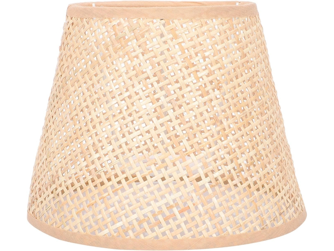 Abajur De Mesa Em Rattan Trançado Para Soquetes E14 E E27.