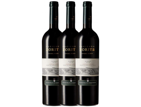 Vinho HACIENDA ZORITA Hacienda Zorita Marqués De La Concordia Syrah Vino De La Tierra De Castilla Y León Crianza (0.75 L - 3 unidades)